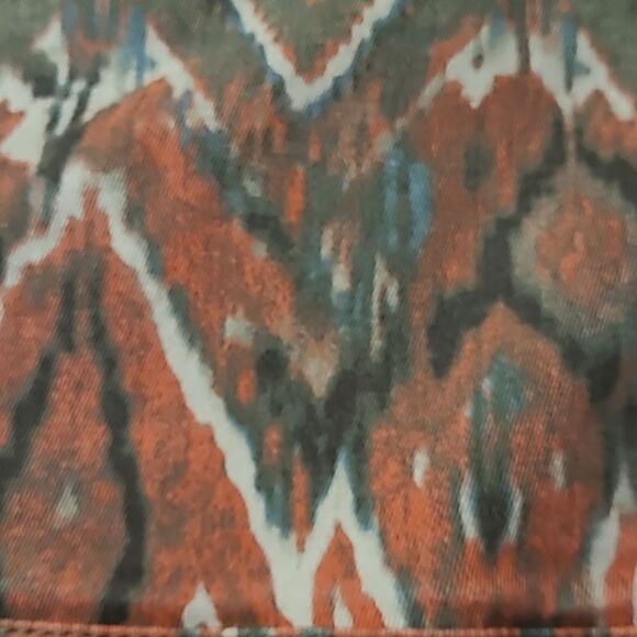 SOUTHWESTERN TWILL GREEN CORAL BUTTON FRONT JACKET JONES NEW YORK  M MEDIUM - Picture 14 of 15